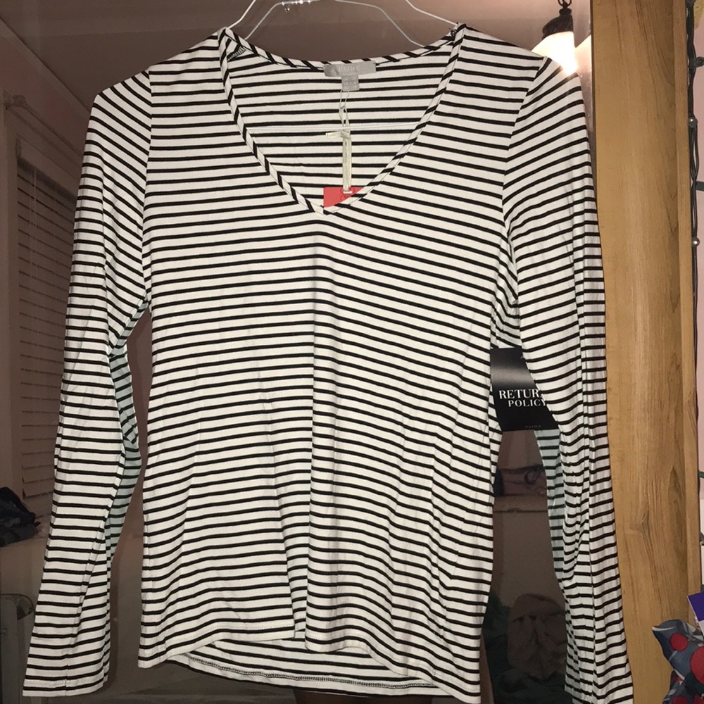 Stripped long sleeve shirt